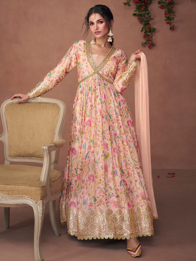 Naeem Khan Silk-charmeuse Halter Gown in Pink | Lyst